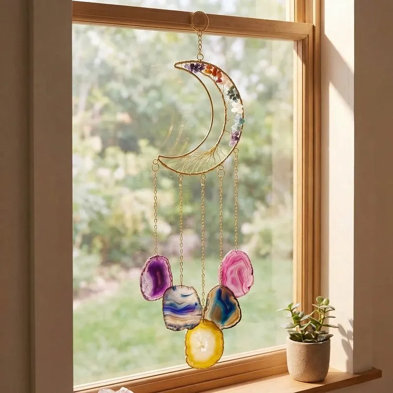 Lunar Crystal Cascade Metal Dreamcatcher media 5