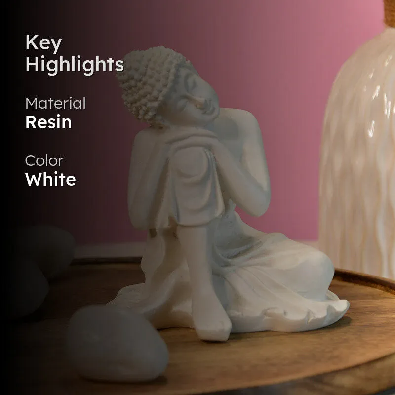 Thinking Buddha Resin Idol media 2