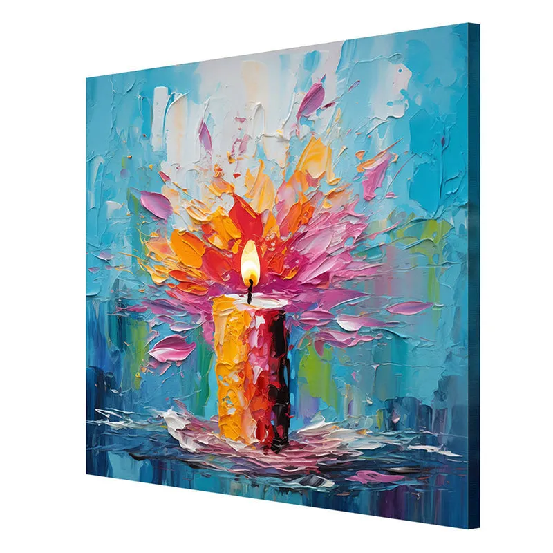 Candle Abstract Wall painting media 6