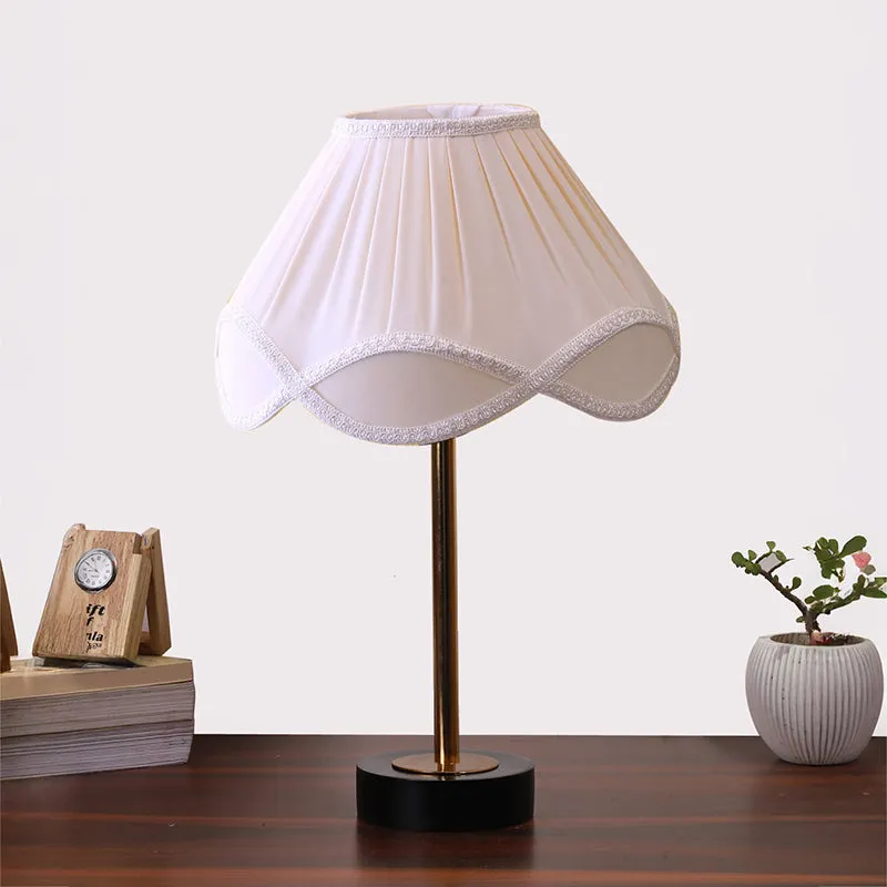 Valencia Rodin Wooden Table Lamp - OffWhite,Gold,Black media 3