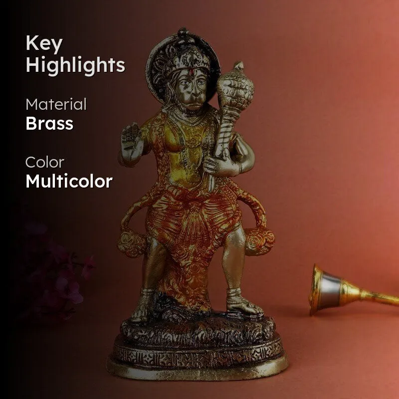 Graceful Hanuman Brass Idol media 2