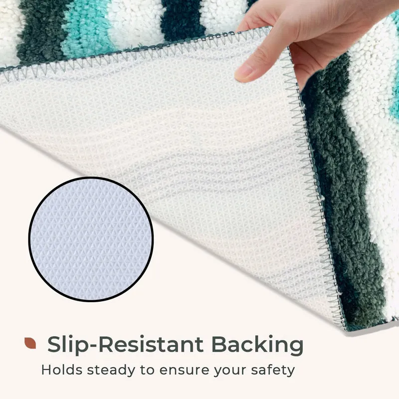 Wave Step Microfiber Bath Mat media 4