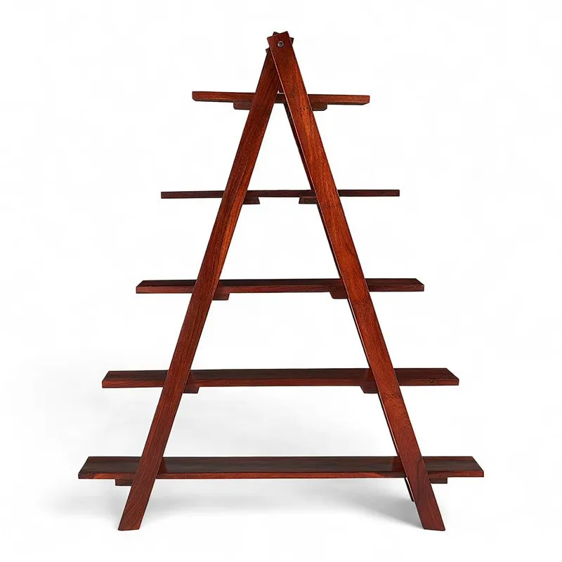 Uverox Sheesham Wooden Rack - Brown media 3