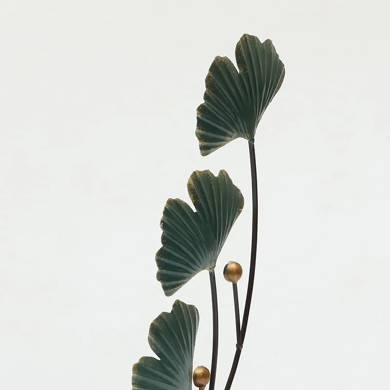 Futurist Flora Metal & Wood Showpiece media 4