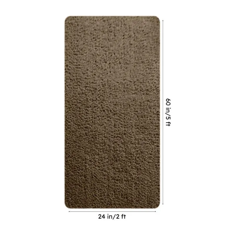 Nuo Luxe Micro Fiber Runner Rug - Chocolate Brown media 8