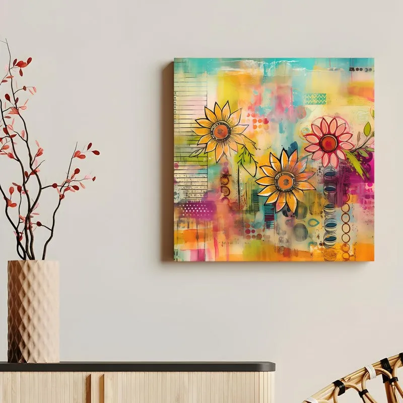 Abstra Floral Canvas Wall Art media 5