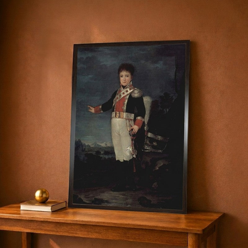 Portrait of Don Sebastien Marie Gabriel De Bourbon-Bragance C.1815-20 Canvas Wall Painting - 9 x 12 Inches
