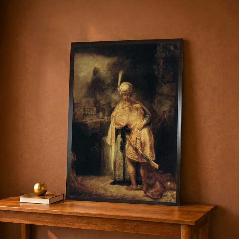 David And Jonathan 1642 Canvas Wall Painting - 9 x 12 Inches