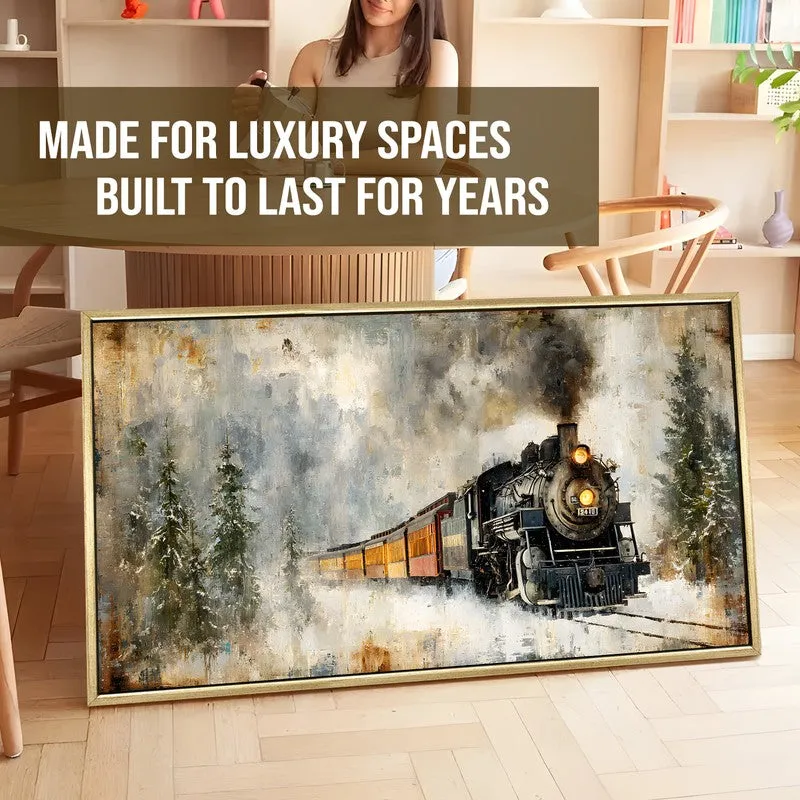 Heritage Rail Canvas Wall Painting With Frame media 5
