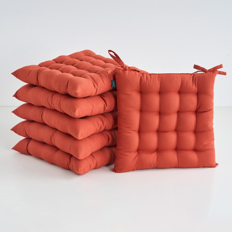 Savra Chair Pad (Orange) - Set Of Six media 3