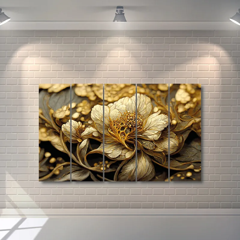 Auric Fiora I Canvas Wall Art - Set Of Five media 3