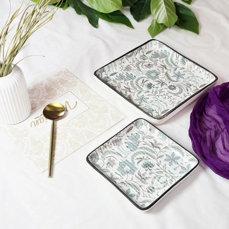 Arisho Floral Platter - Set Of Two media 1