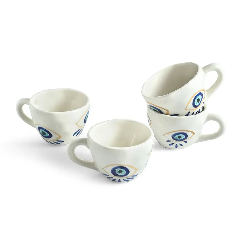 Evil Ceramic Coffee Mug (260 mL Each) - Set Of Four media 3