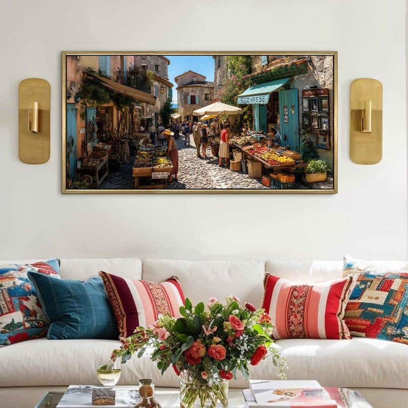 Alleybright Canvas Wall Painting With Frame
