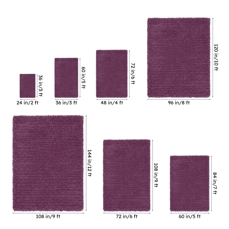 Table Tufted Woven Whisper Rug - Purple media 12