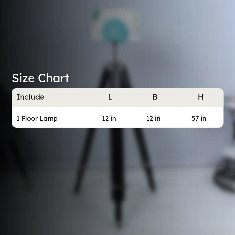 Akari Printed Tripod Floor Lamp media 5