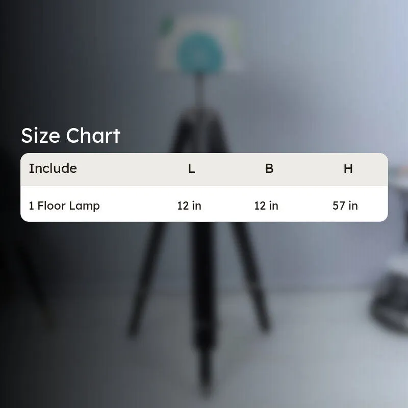 Akari Printed Tripod Floor Lamp media 5
