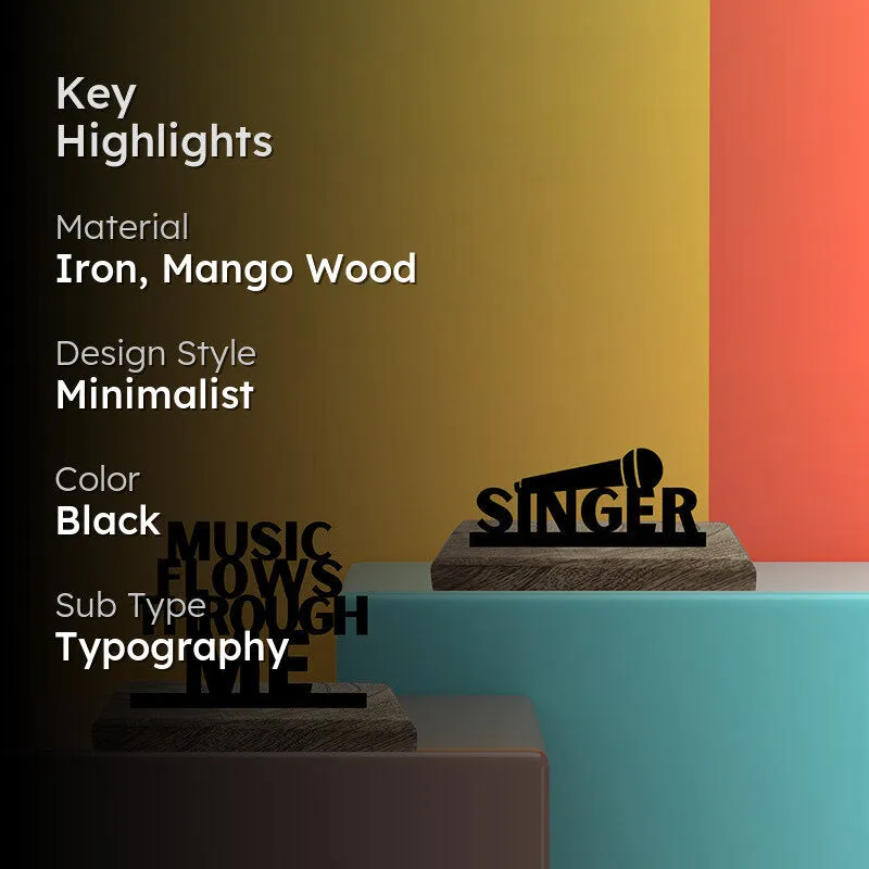 Music & Singer Showpiece - Set Of Two media 2