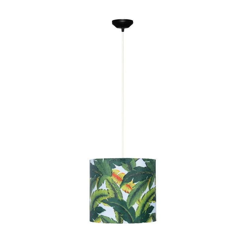 LustraGlow Metal & Fabric Ceiling Lamp media 6