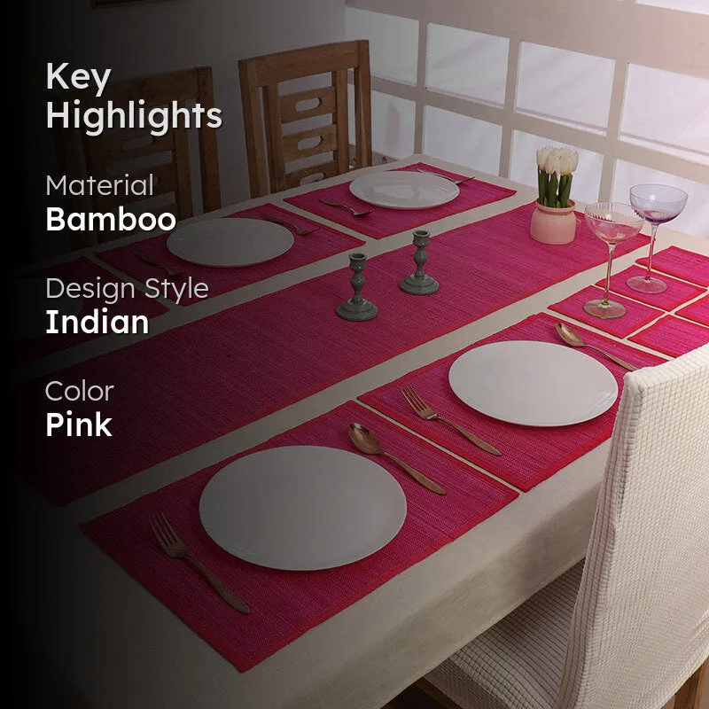 Woodland Nest Bamboo Kitchen Linen Set (Pink) - Thirteen Piece Set media 2