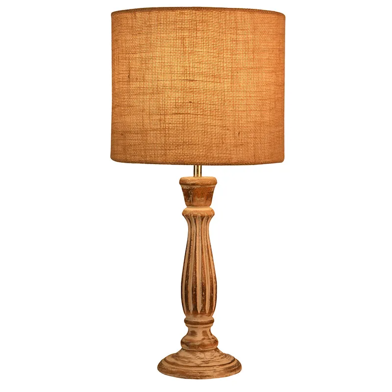 Whittle Glow Fabric Table Lamp - Beige media 3