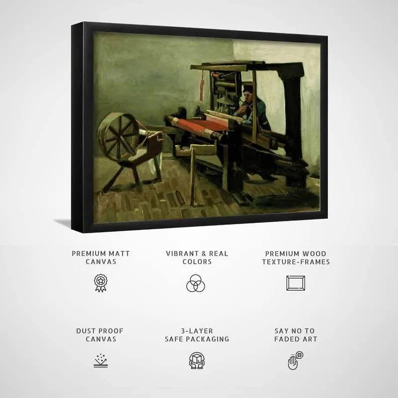 Weaver By Vincent Van Gogh - Black Frame media 3