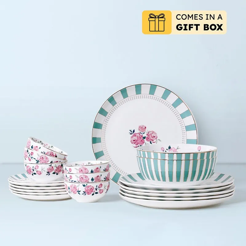 Magique: Portrait Of A Rose Dinner Set - 20 Piece Set media 1