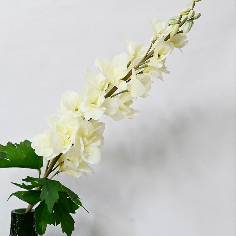 Solene Artificial Flower Stick - White media 5