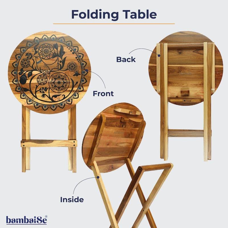 Fitara Mandala Foldable Accent Table media 6