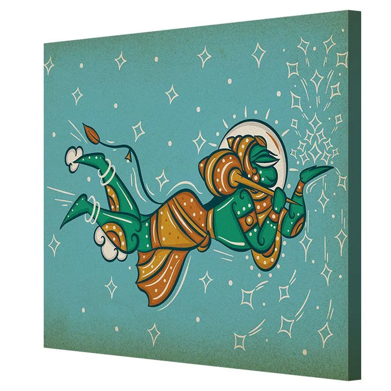Hanuman's Flight Wall Painting media 5