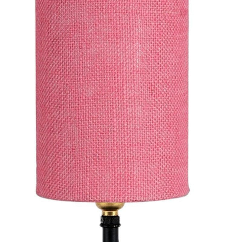 Mini Magic Jute Table Lamp - Pink,Black media 7