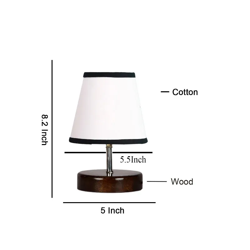 Mita Fabric Table Lamp - White,Brown media 5