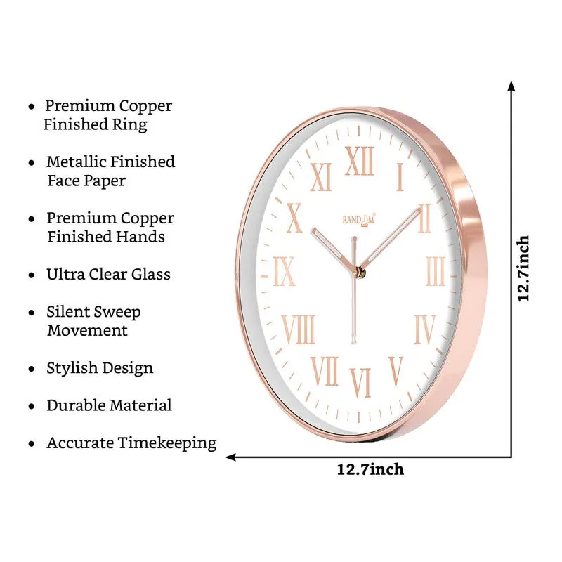 Retrovia Premium Silent Sweep Wall Clock - White media 8