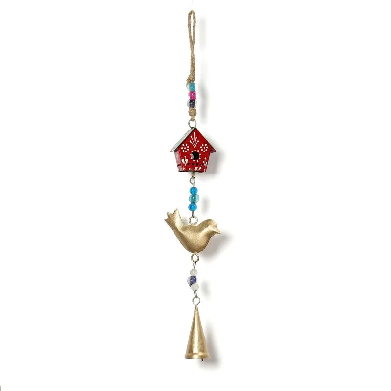 Cosmic Bird Metal Windchimes - Set Of Two media 4