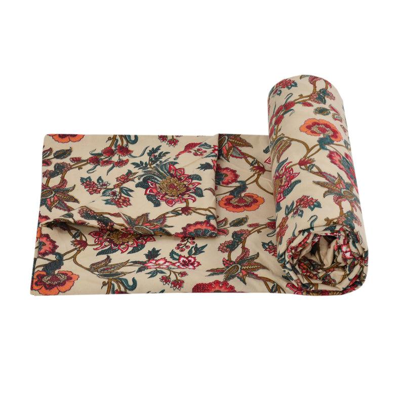 Busy Blooms Floral Cotton Duvet Cover - 210 TC media 6