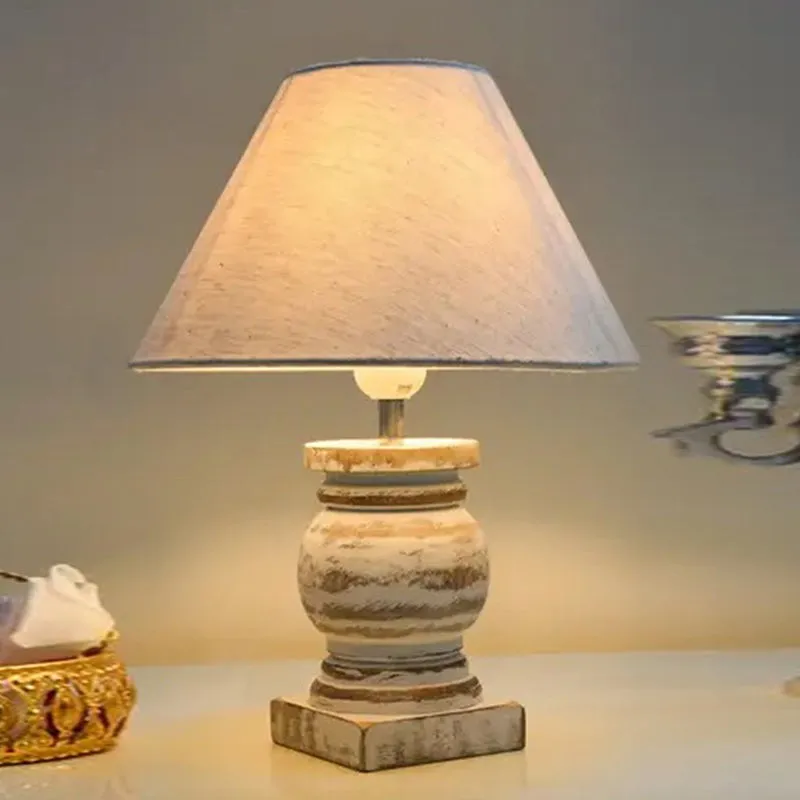 Aliora Nova Wooden Table Lamp - White media 1