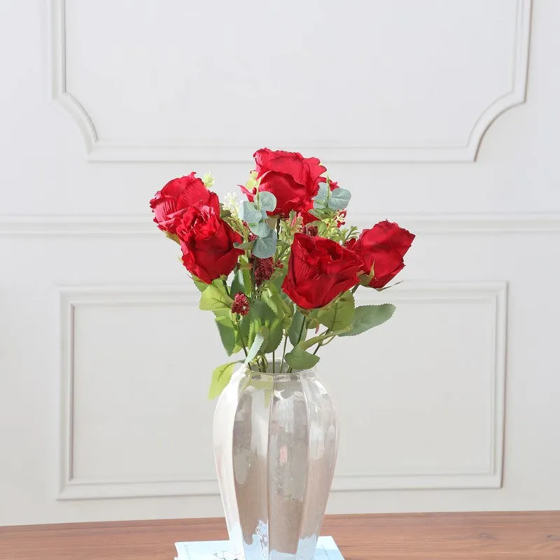 Autumn Rose Artificial Flowers - Red media 4