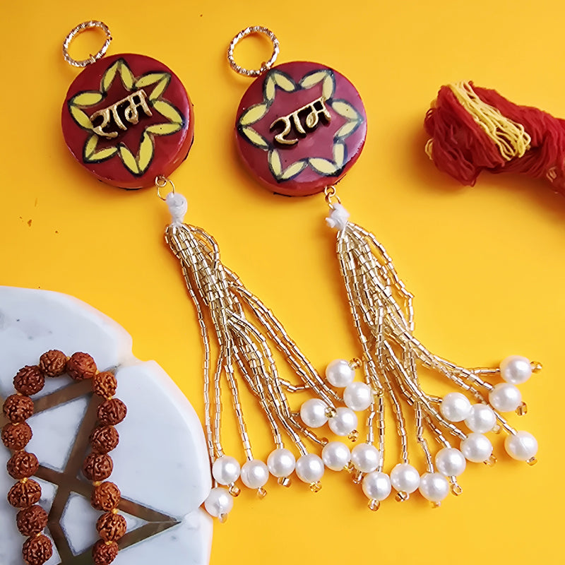 Ram Naam Handcrafted Latkan - Set Of Two