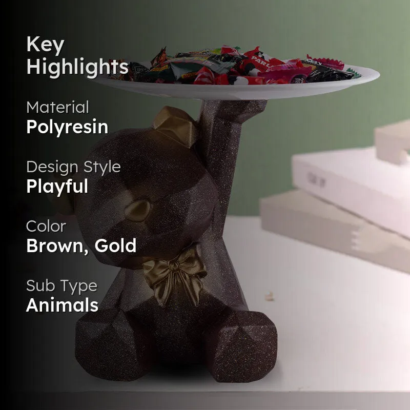Baloo Bear Painted Polyresin Show Piece - Brown media 2