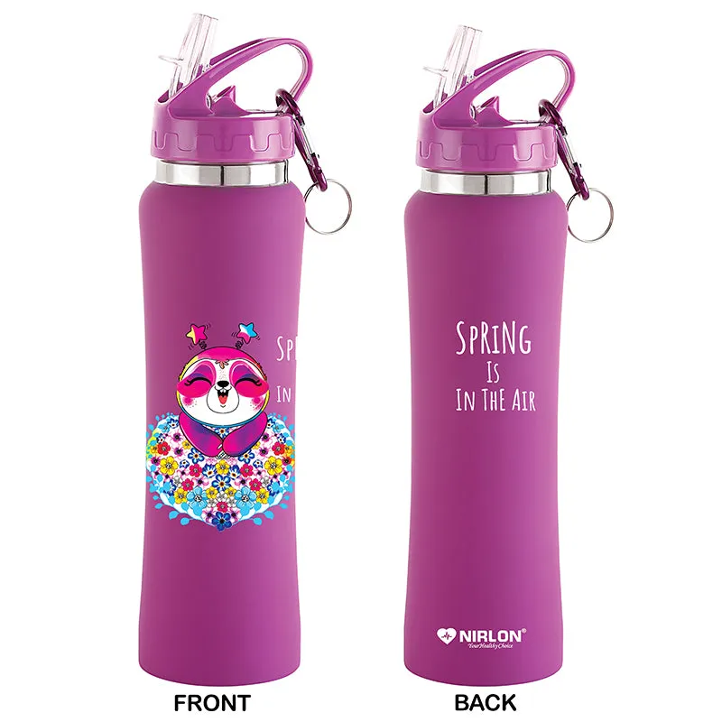 Lavender Teddy Sipper Water Bottle - 750 mL media 5