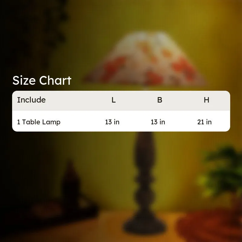 Nihara Ibis Flora Fabric Table Lamp - Multicolor media 5