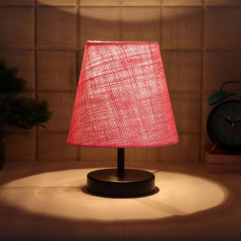 Otravo Jute Table Lamp - Pink,Black media 1
