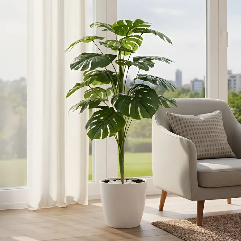 AarviDecor Decor Leaf PVC Artificial Plants media 4