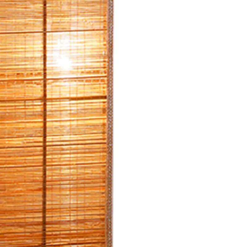 Ruya Wooden Bamboo Tower Floor Lamp - Beige media 3