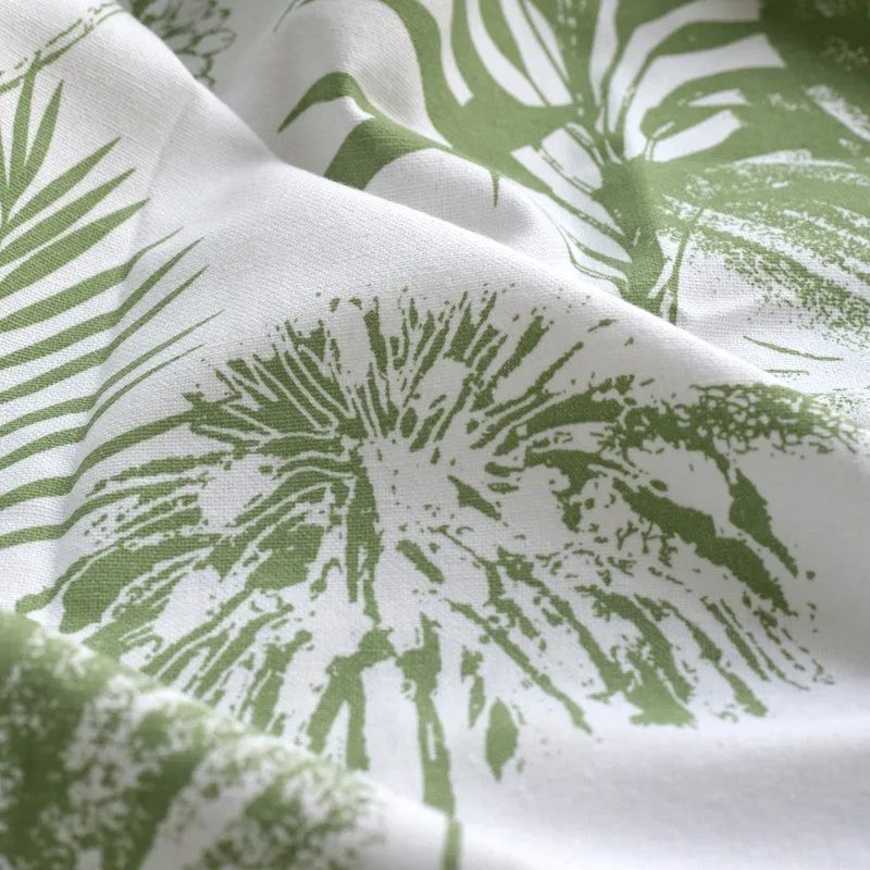 Tranquebar Home Nature Grove Cotton Curtains(Green) - Set Of Two media 5