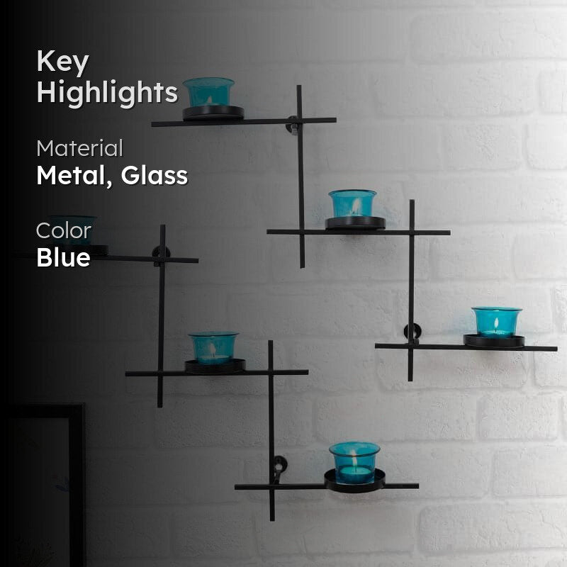 Luminaire Votive Trio (Azure) - Set Of Two media 2
