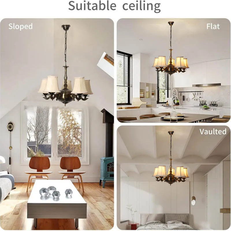 Velas Conical Golden Antique Ceiling Lamp media 5