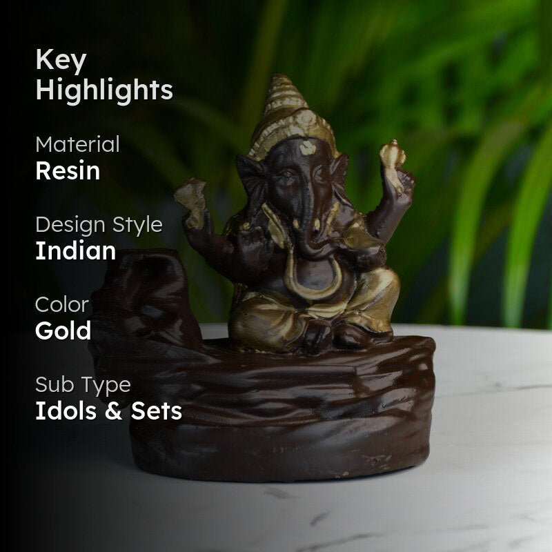 Golden Ganapati Smoke Fountain media 2