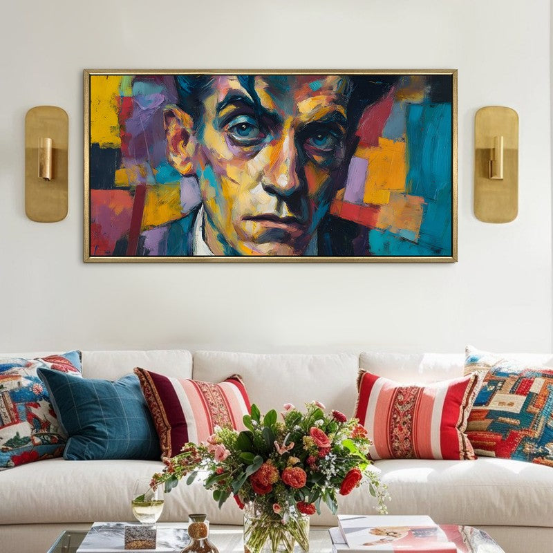 Silent Intensity Canvas Wall Painting With Frame