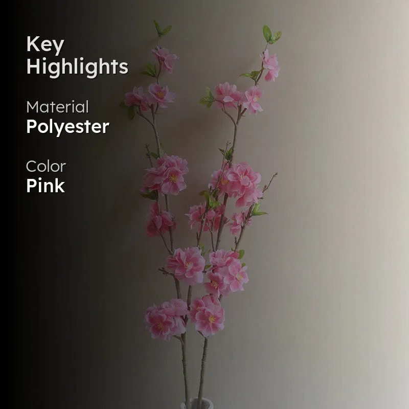 Lunis Artificial Flower Stick (Light Pink) - Set Of Two media 2